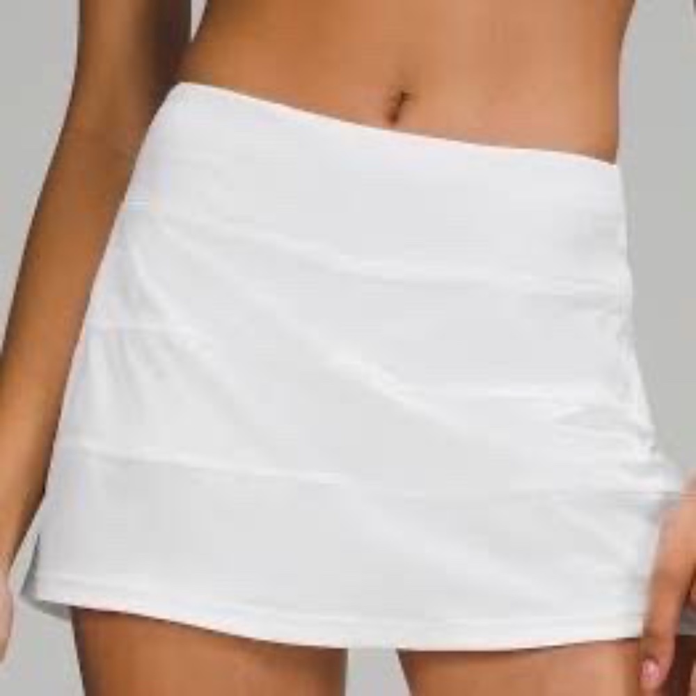 Lululemon Pace Rival MR Skirt Size 2 White